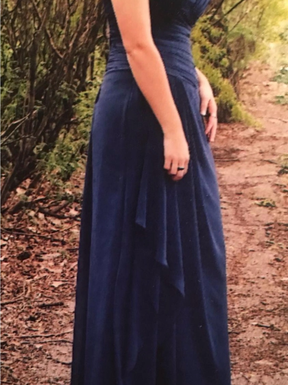 Sophia Tolli Strapless Navy Formal